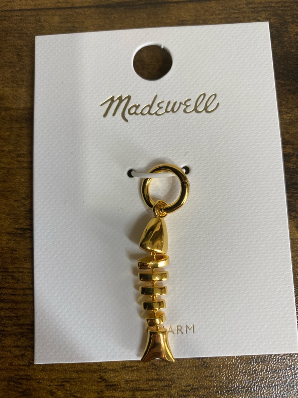 NWT MADEWELL Pierced Fish Charm - Picture 5 of 8